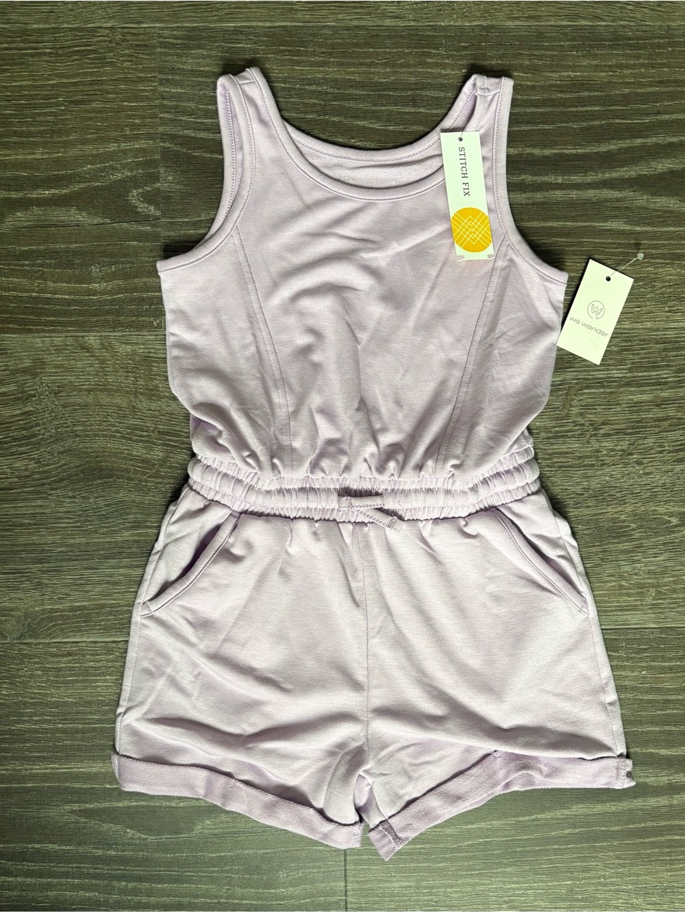 We Wander Purple Romper - Size Small 6/7 NEW!